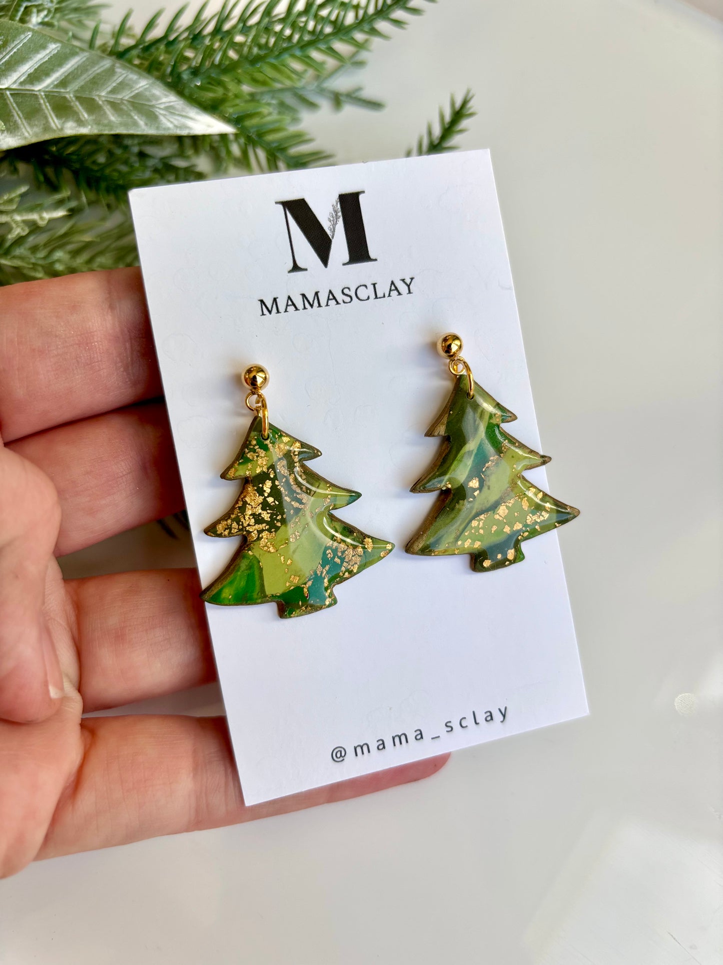 Shiny Christmas Tree Dangles