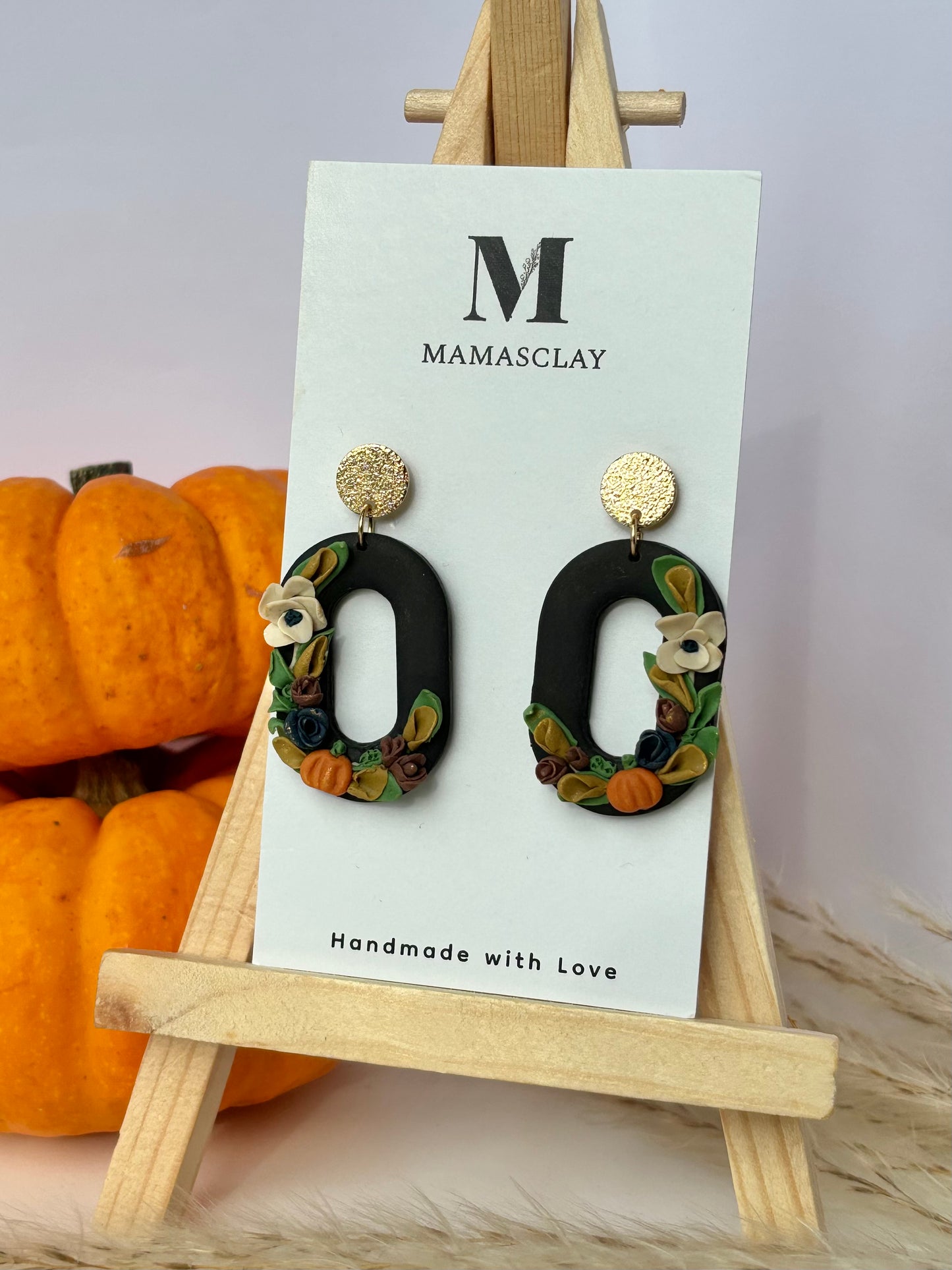 Halloween Floral Dangles