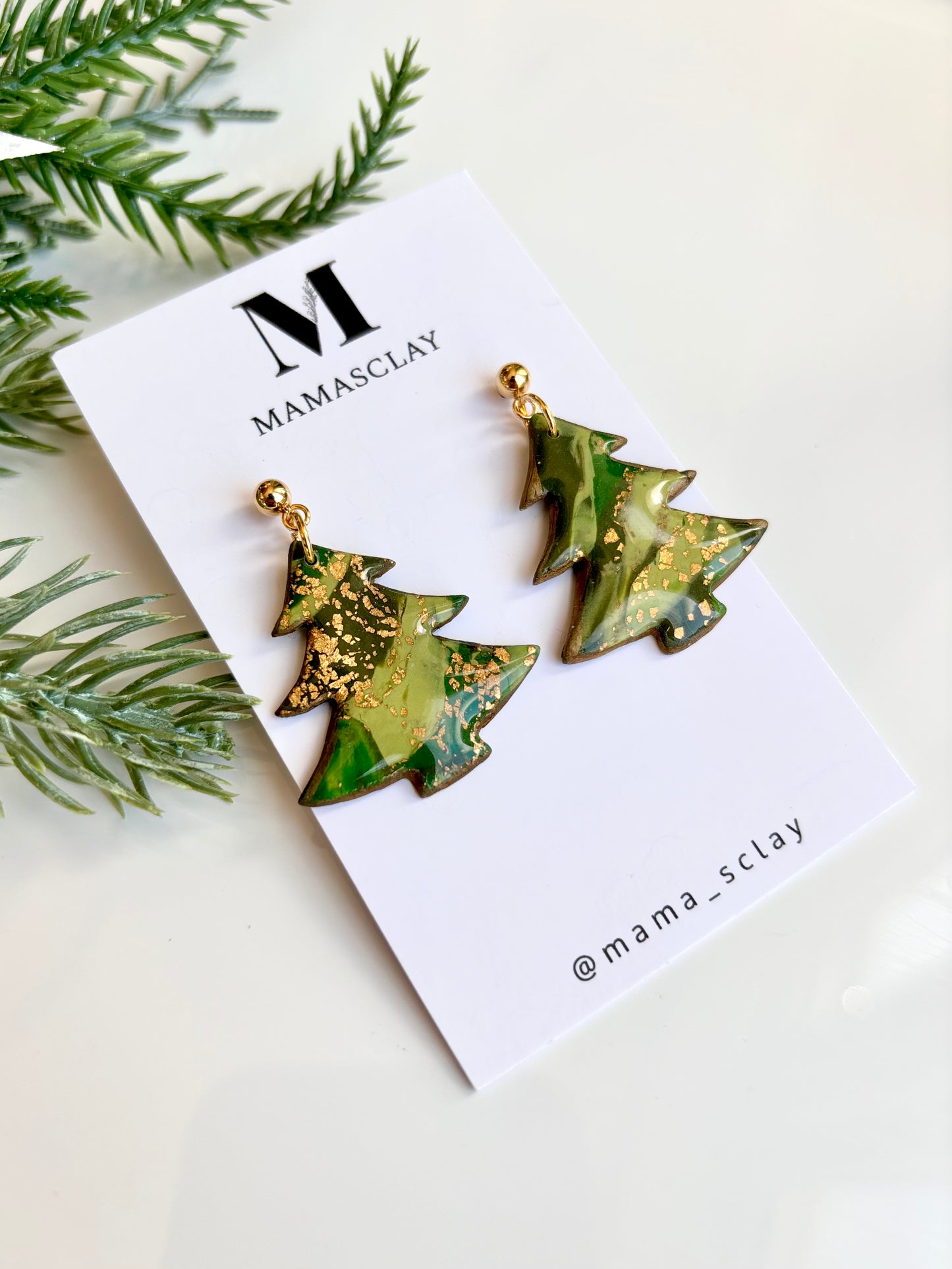 Shiny Christmas Tree Dangles