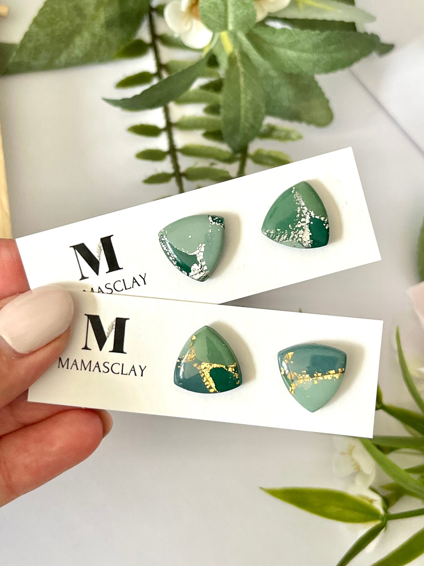 Green Shades Studs