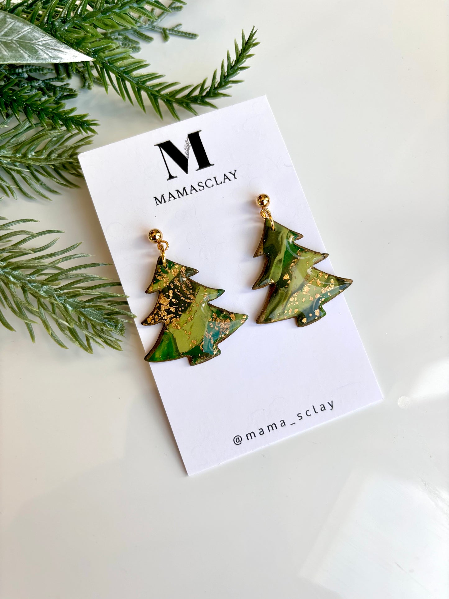 Shiny Christmas Tree Dangles