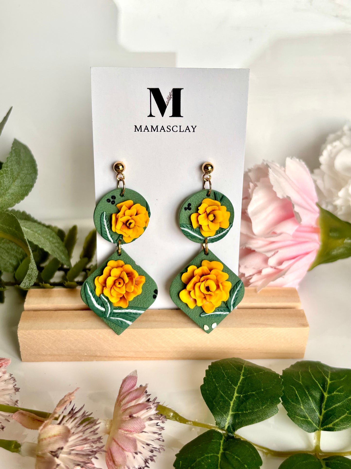 Marigold Double Dangles