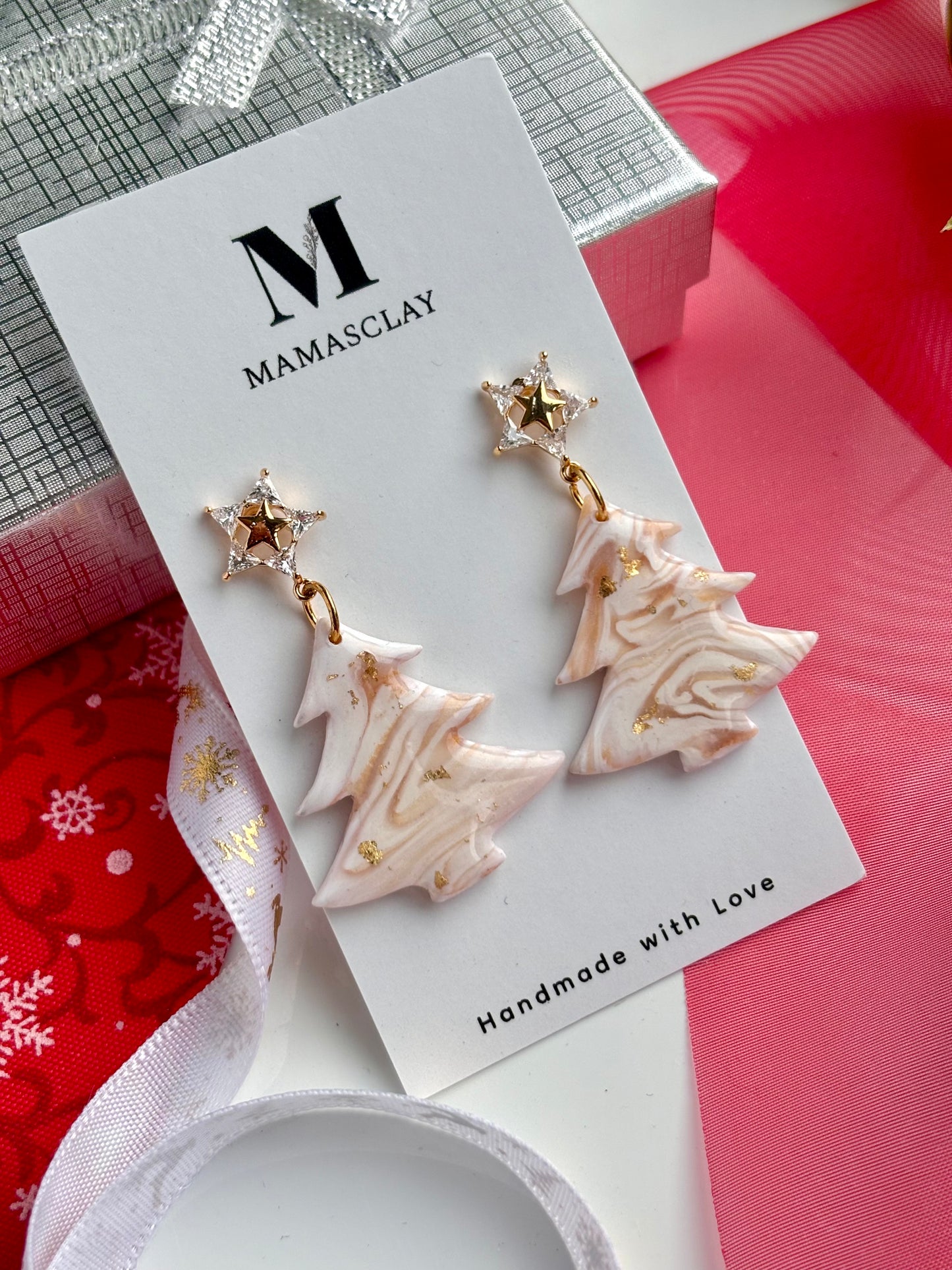 Golden Glow Tree Earrings