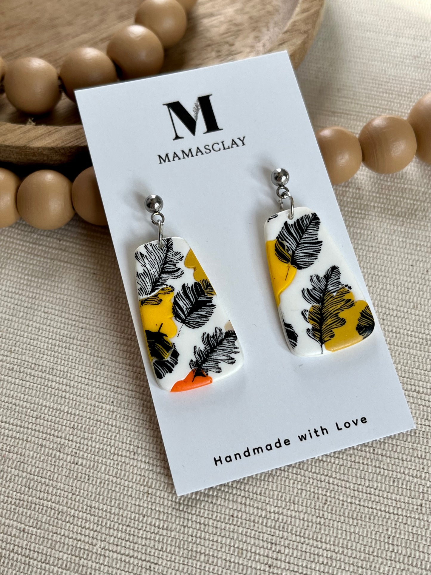 Leaf Print Earrings