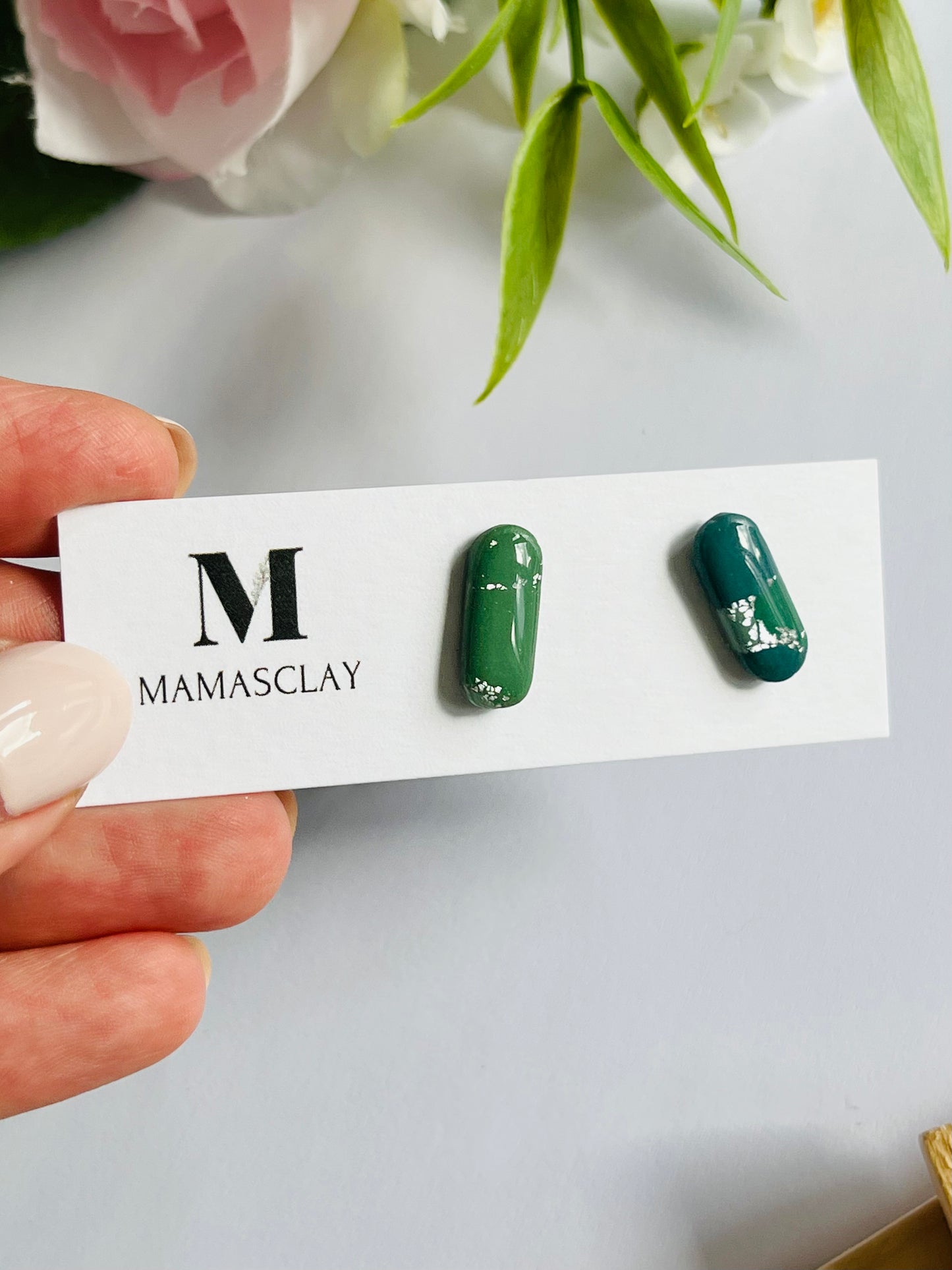 Green Shades Studs