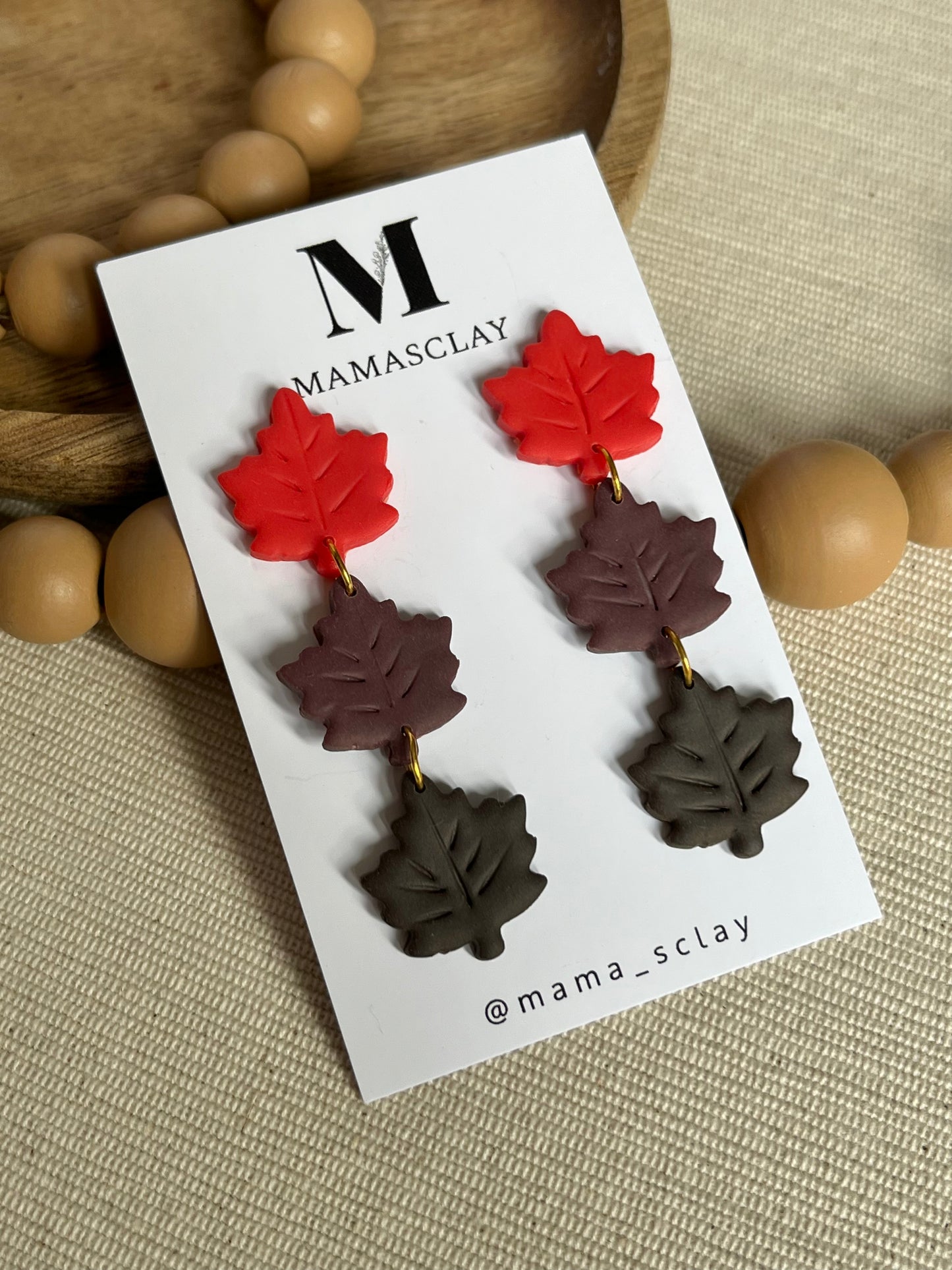 Triple Maple Leaf Dangles