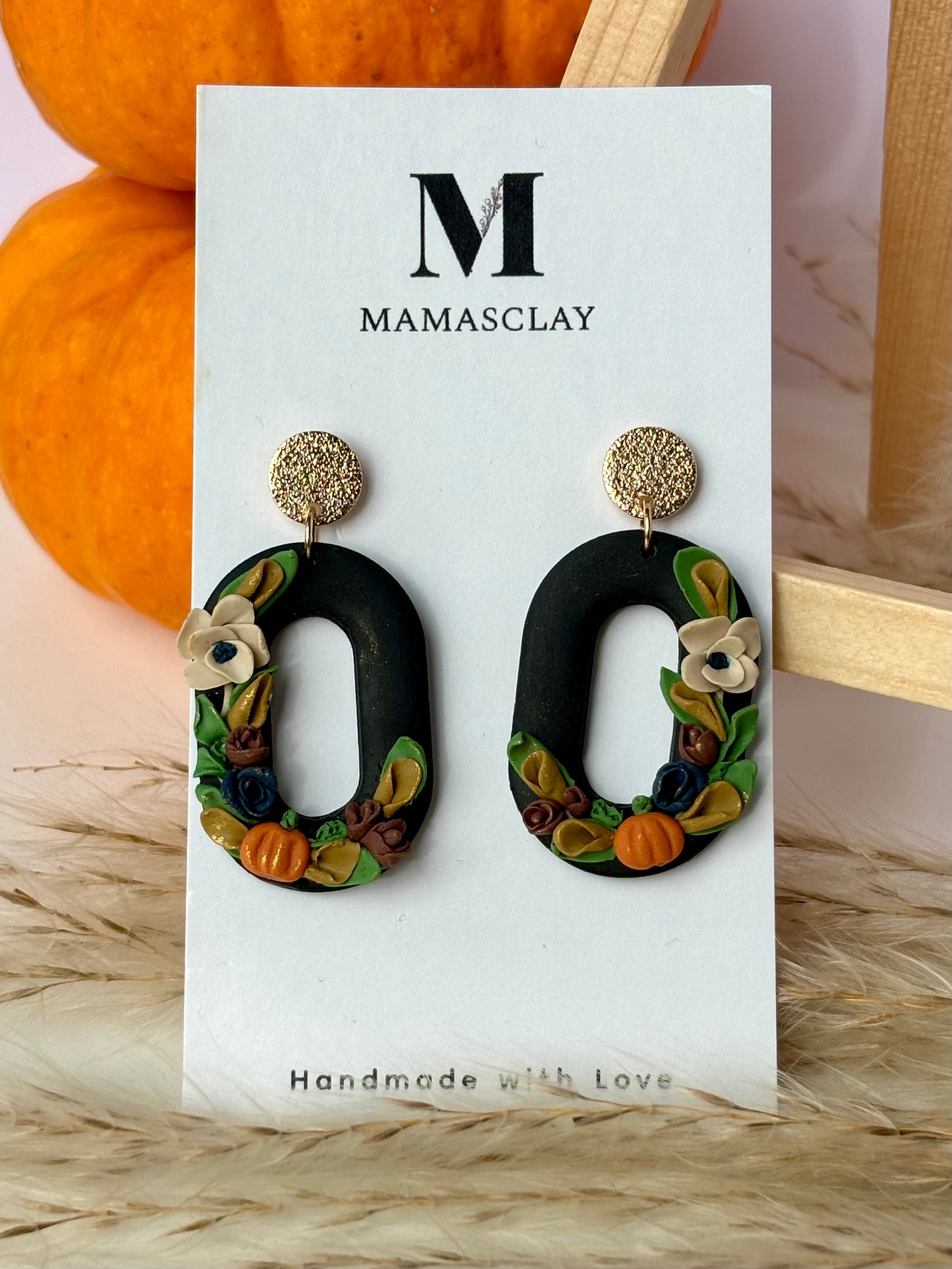 Halloween Floral Dangles