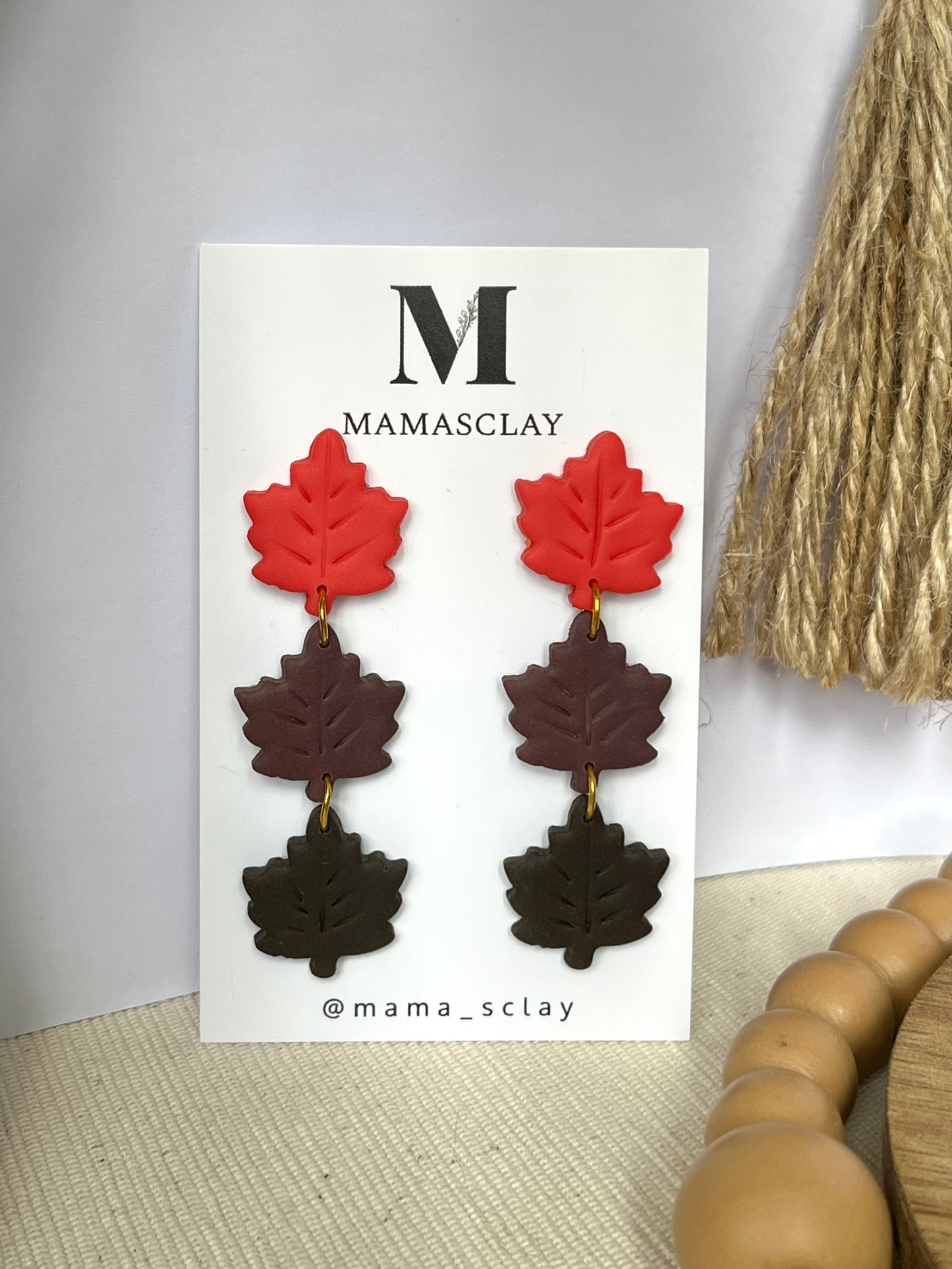 Triple Maple Leaf Dangles