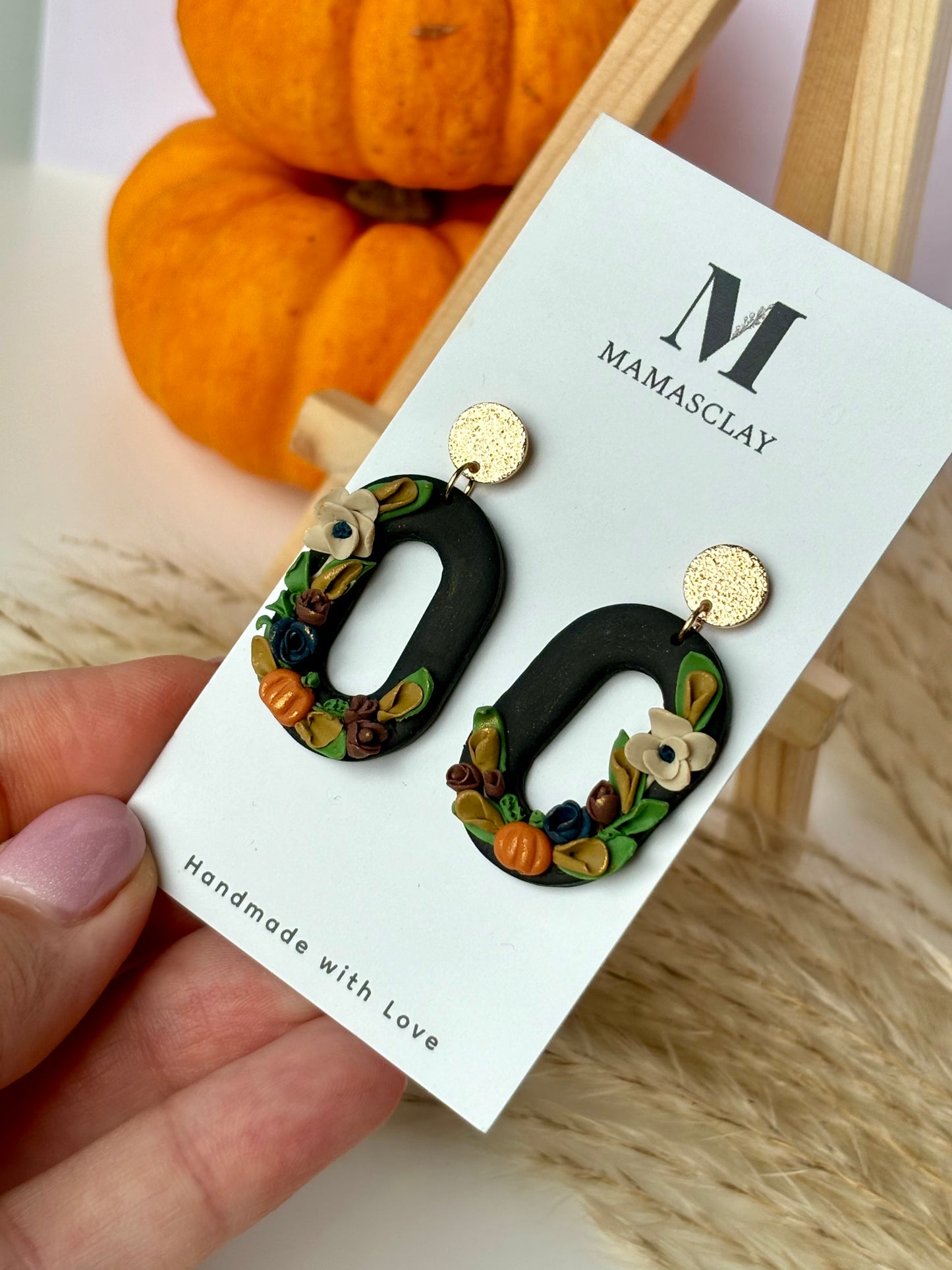 Halloween Floral Dangles