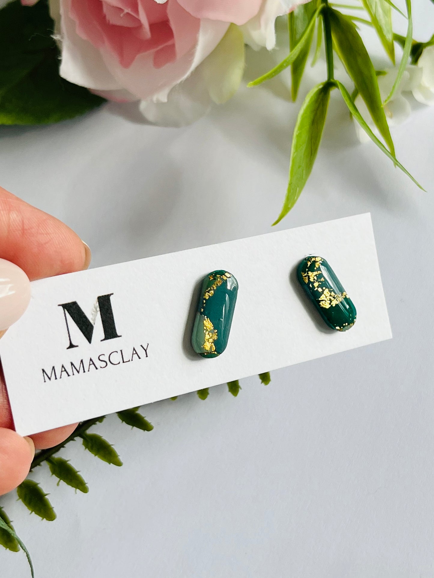 Green Shades Studs