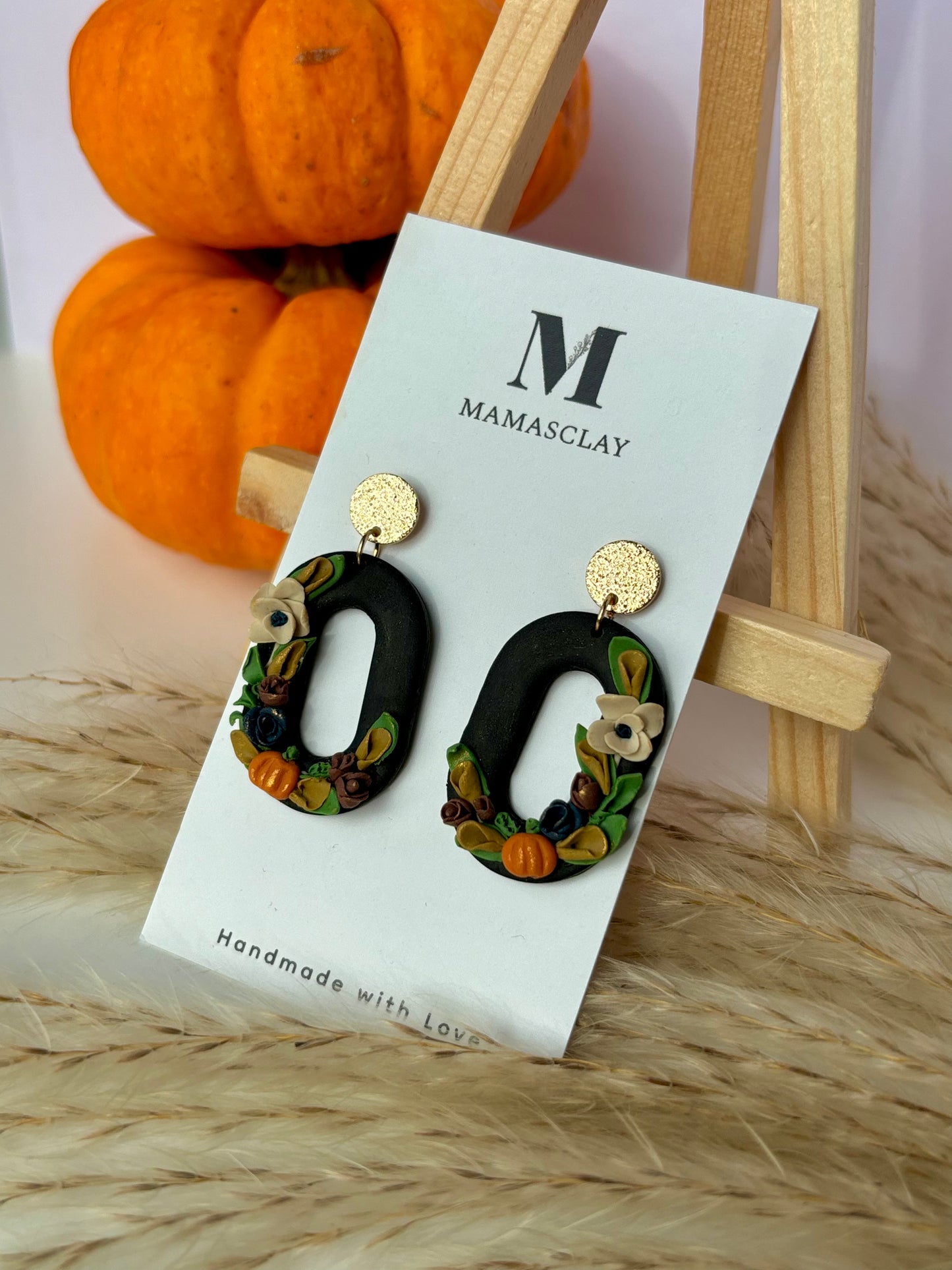 Halloween Floral Dangles