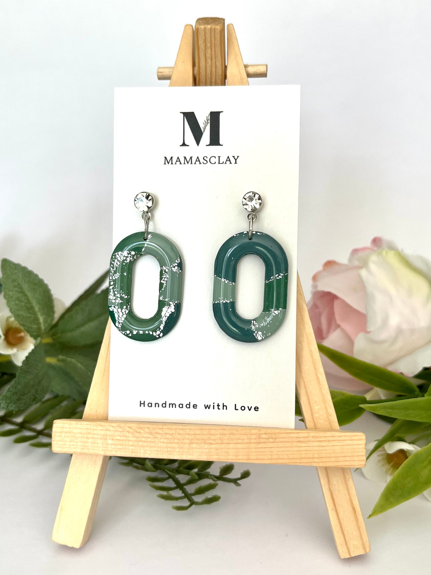 Green Shades Earrings