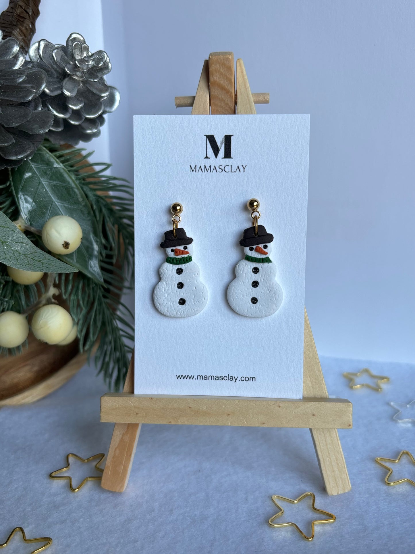 Snowman Earrings