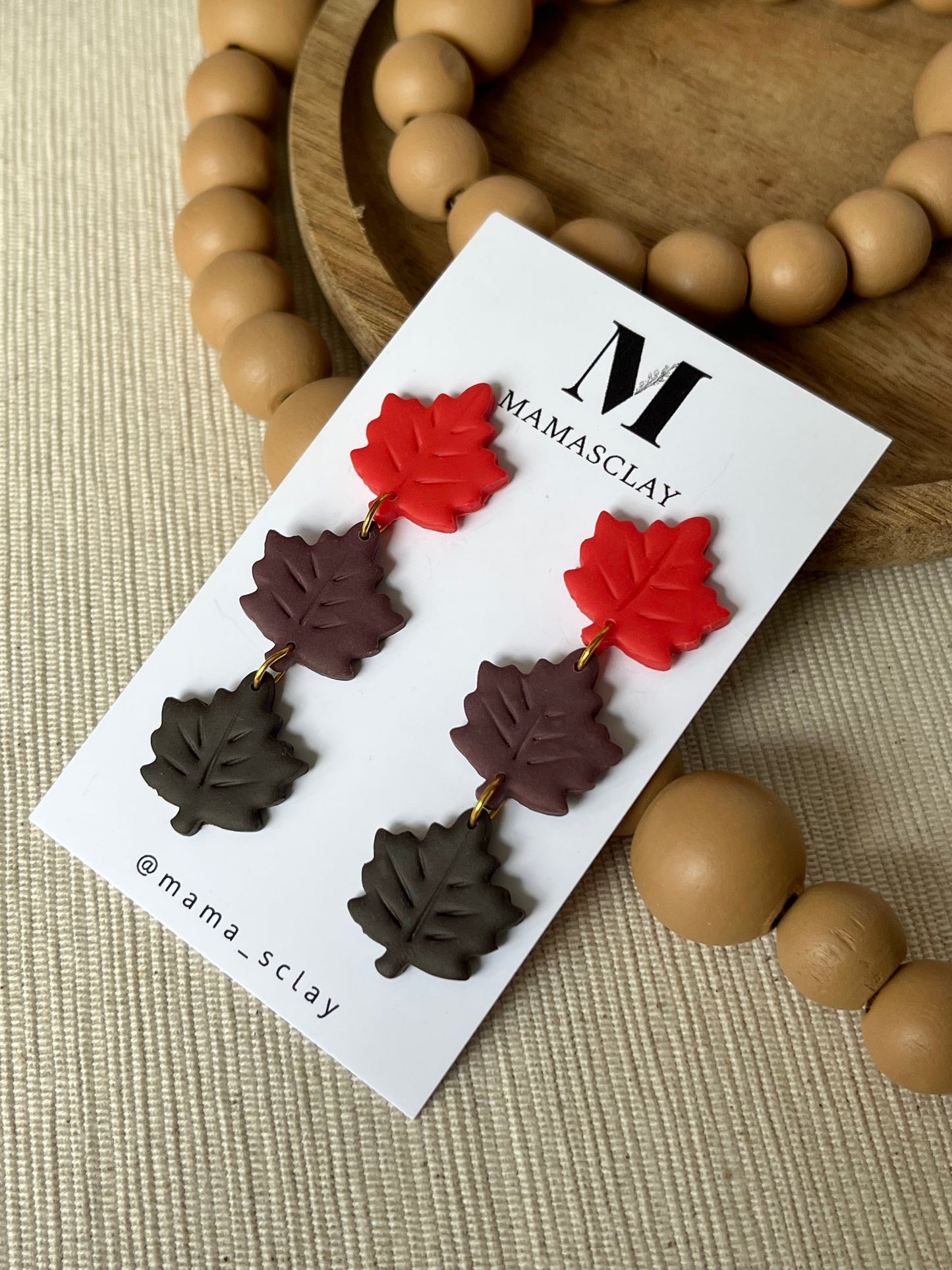 Triple Maple Leaf Dangles