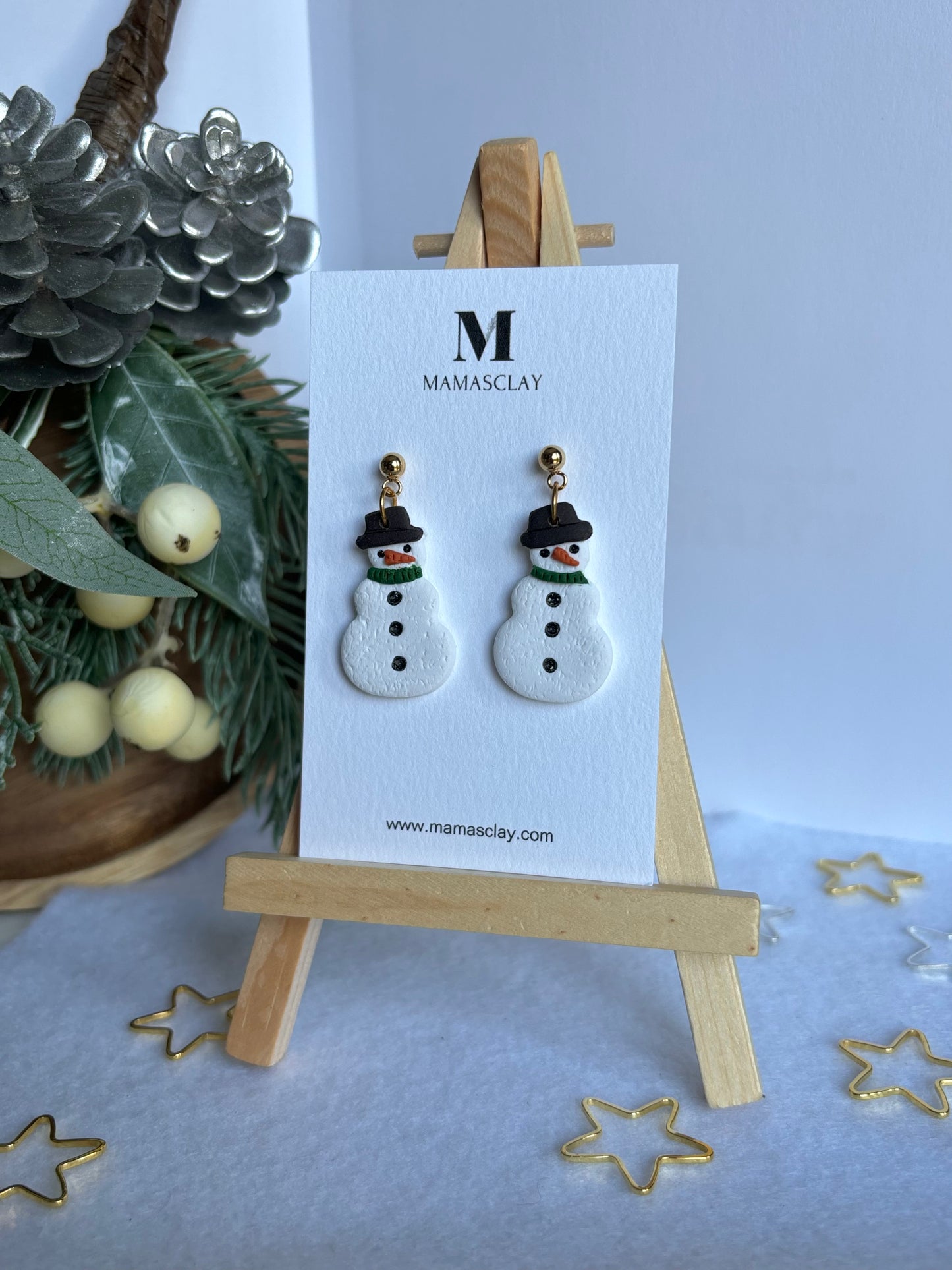 Snowman Earrings