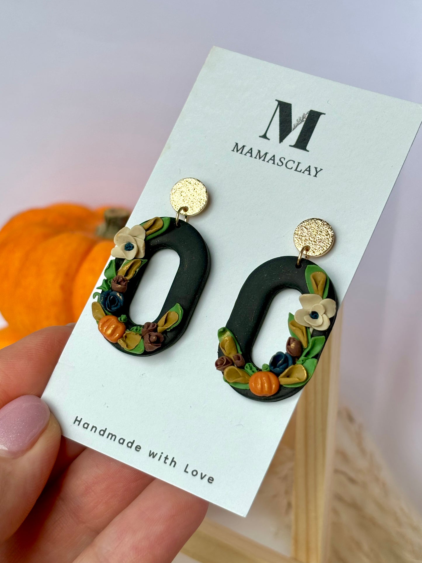 Halloween Floral Dangles