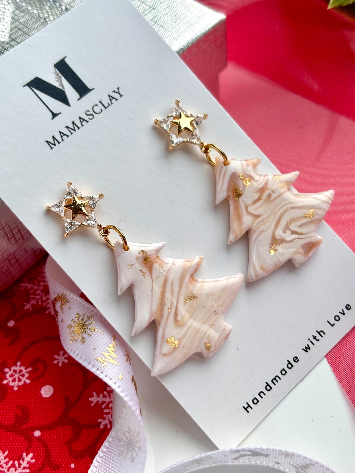 Golden Glow Tree Earrings