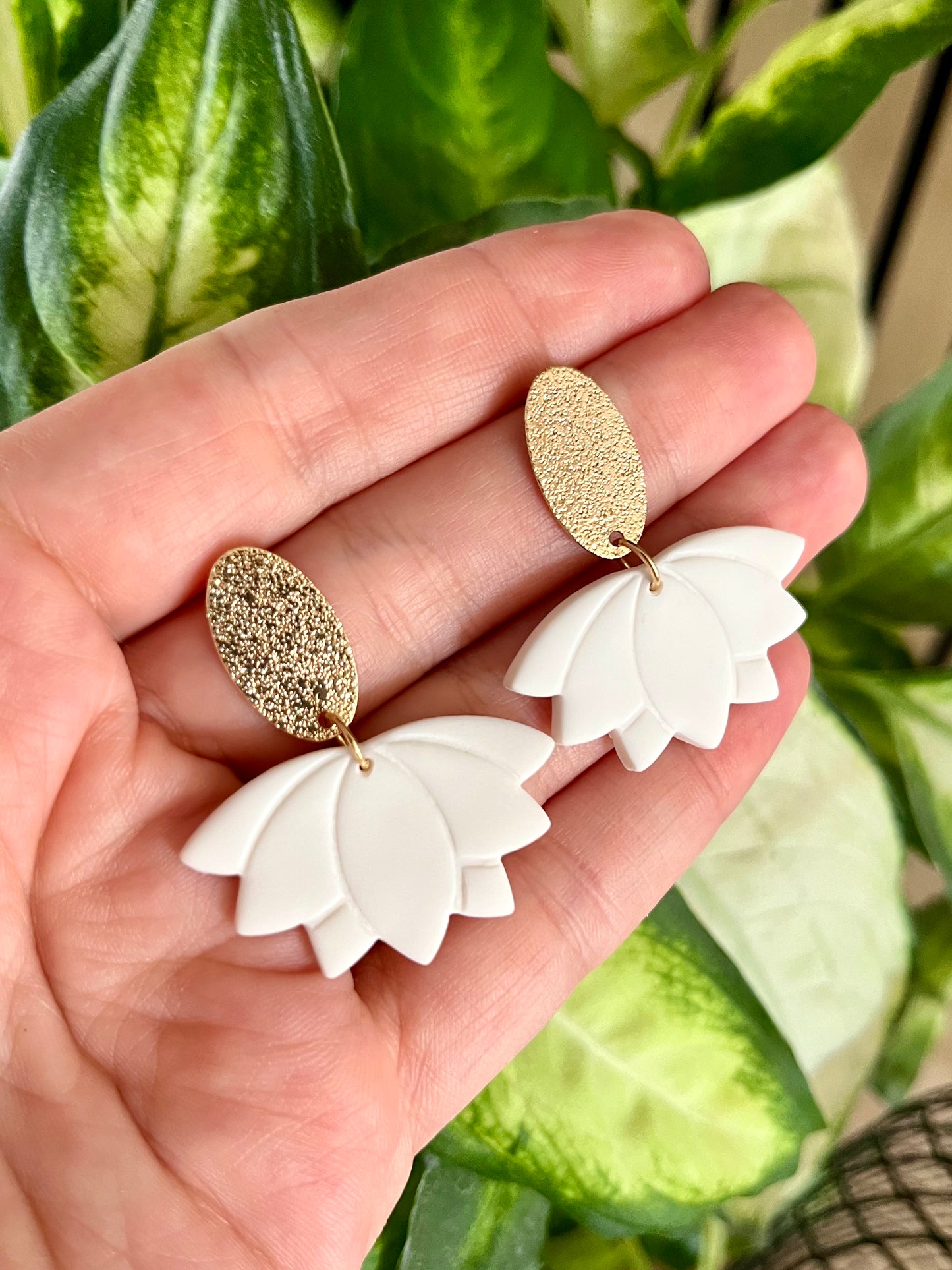 Lotus Flower Earrings