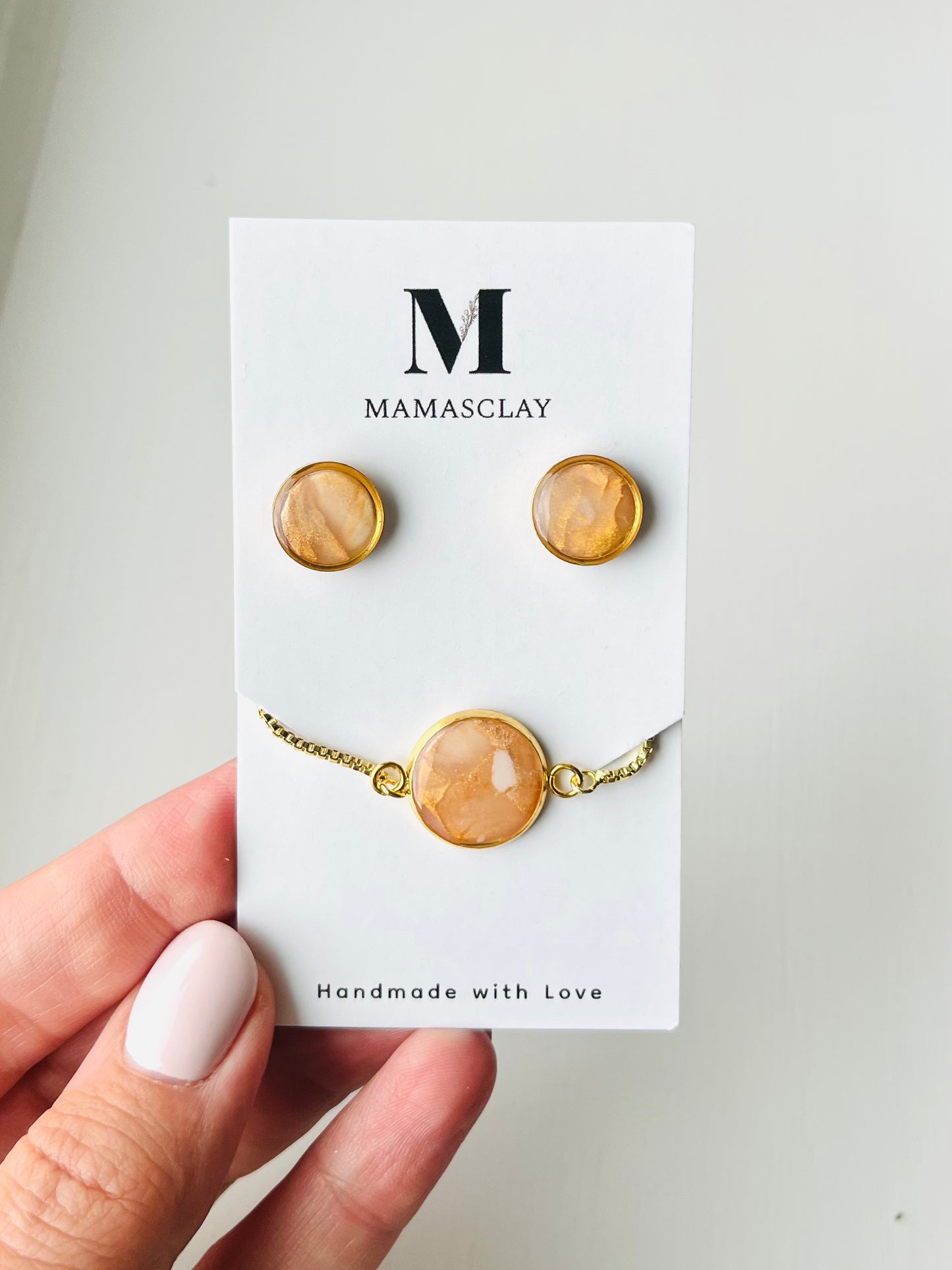 Bracelet and Studs Set