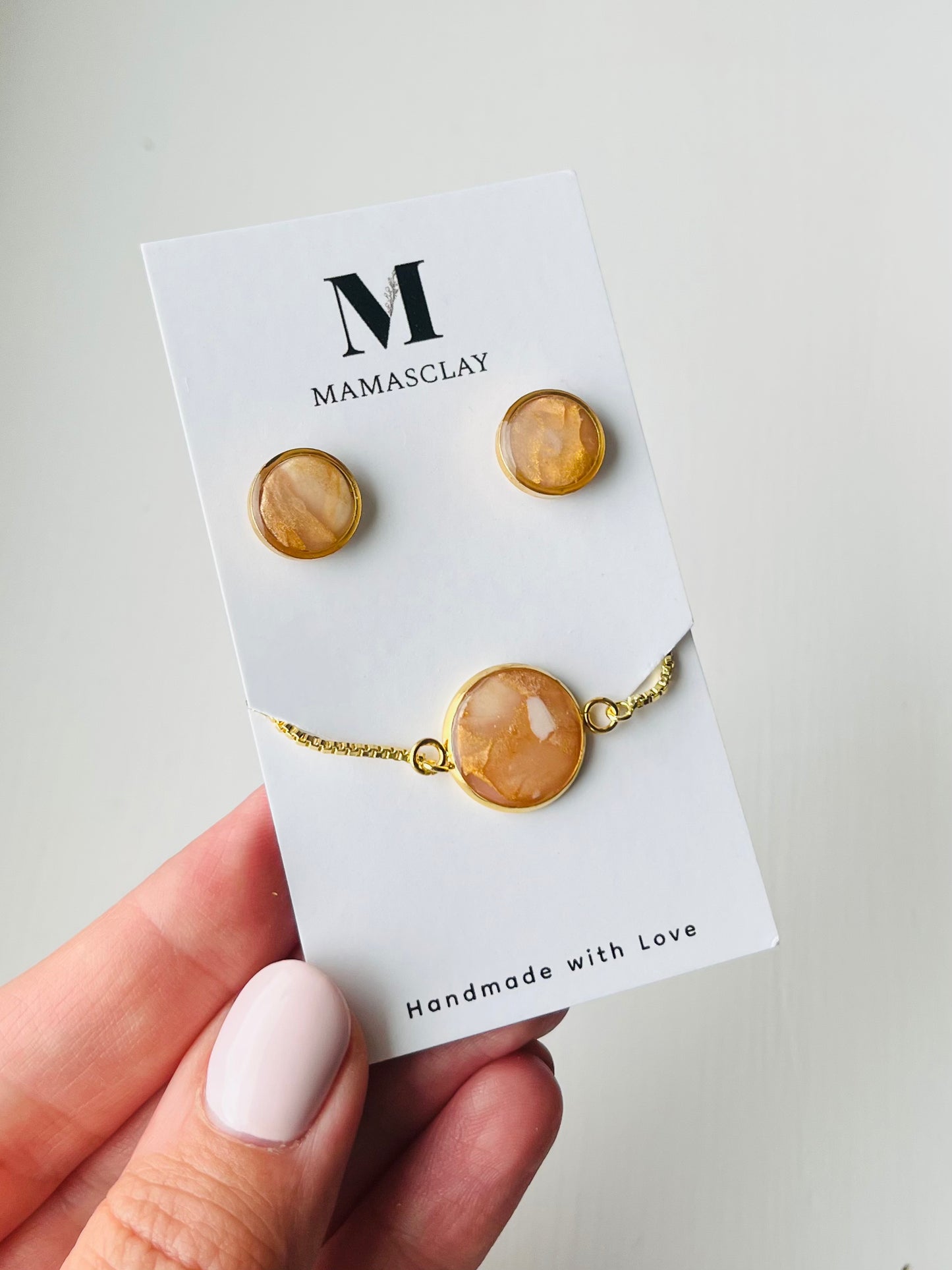Bracelet and Studs Set