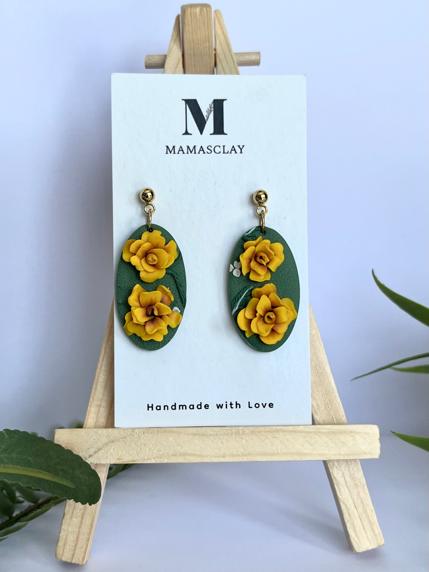 Marigold Oval Drop Earrings
