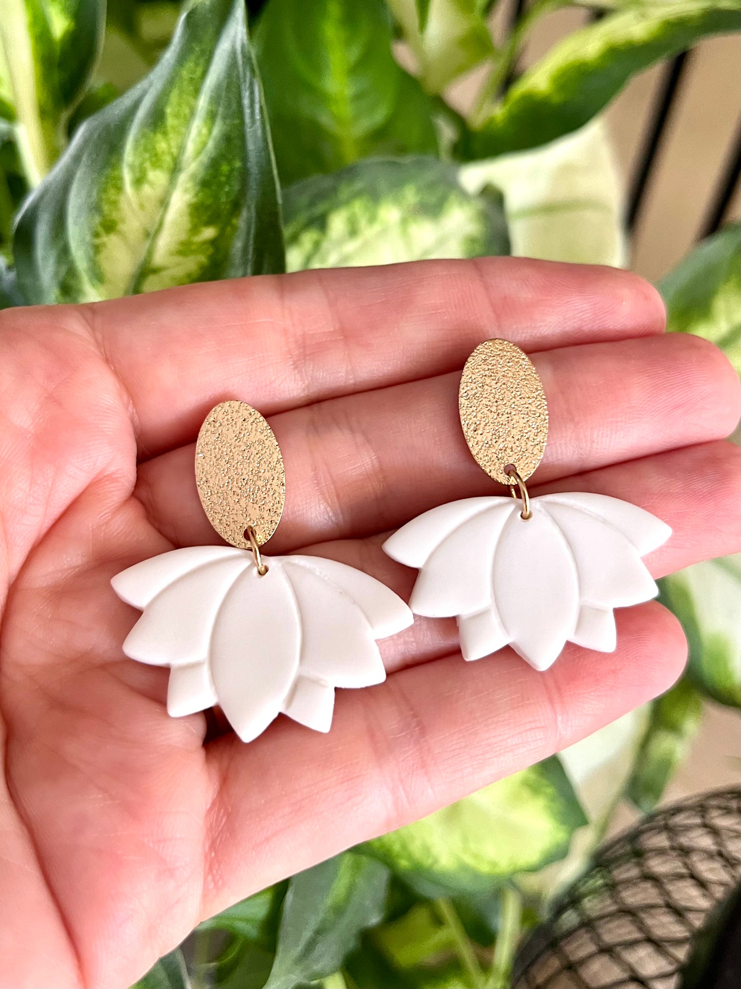 Lotus Flower Earrings