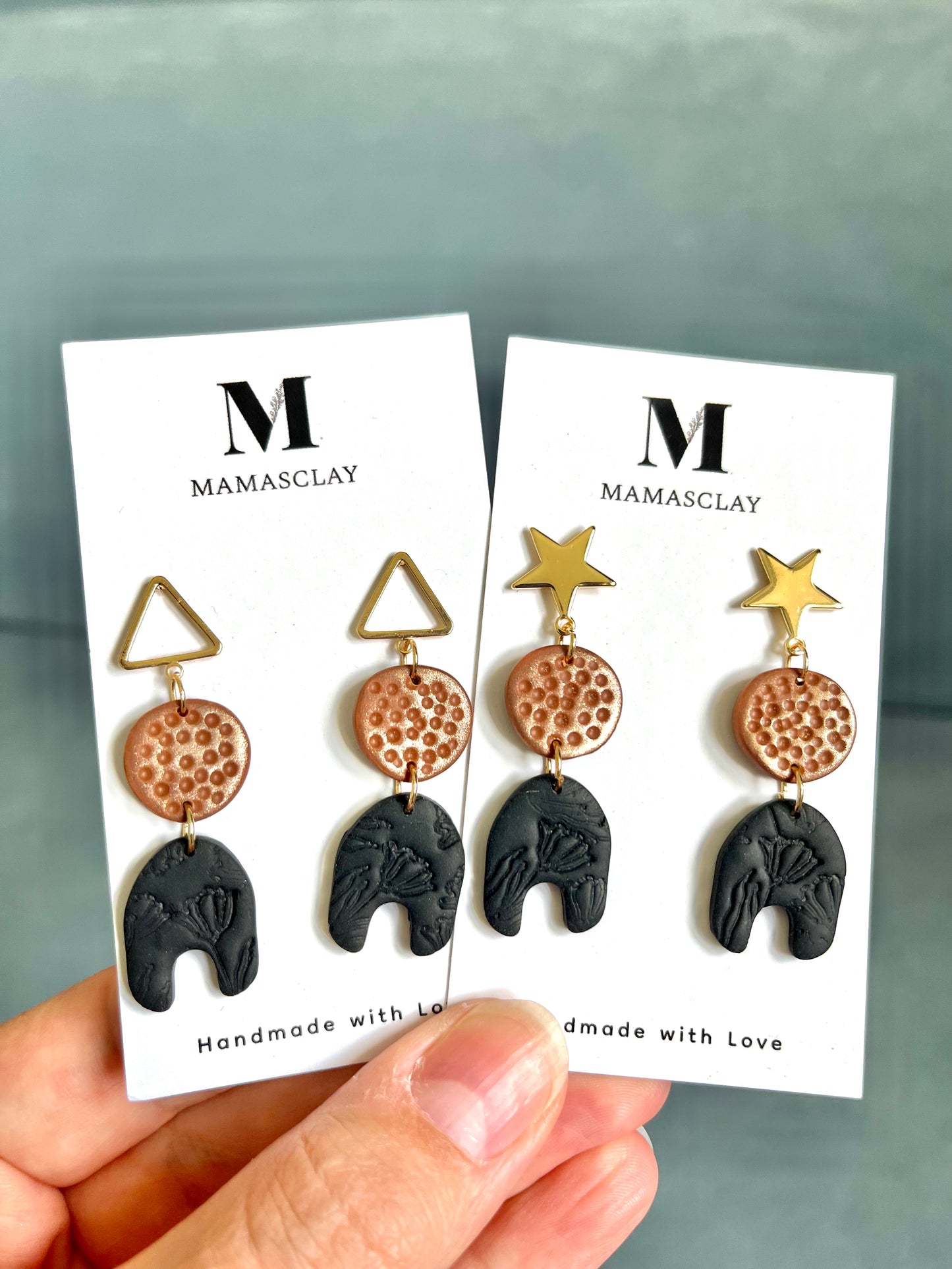 Elegant Dangles with Flower Print