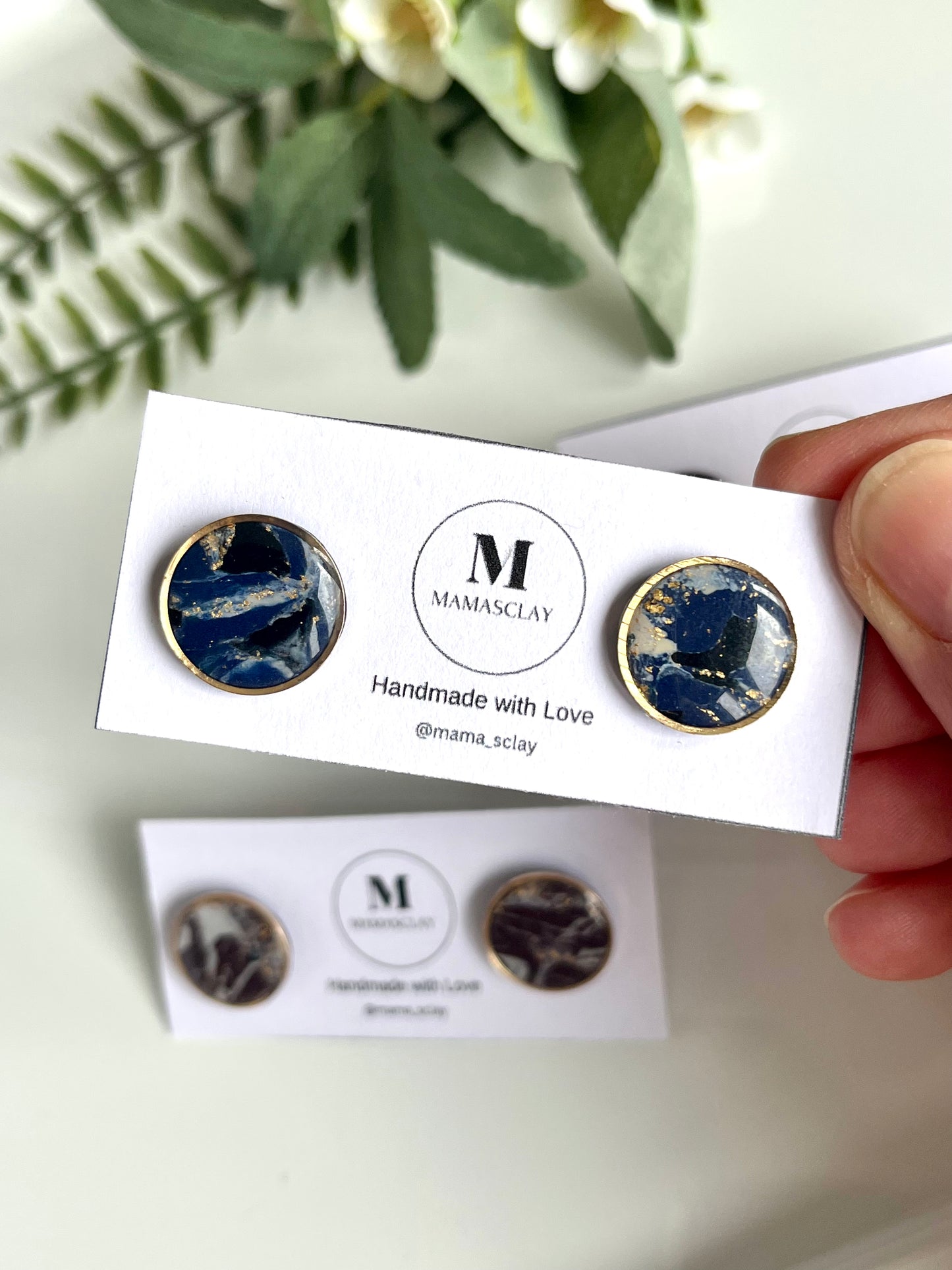 Marble Effect Studs