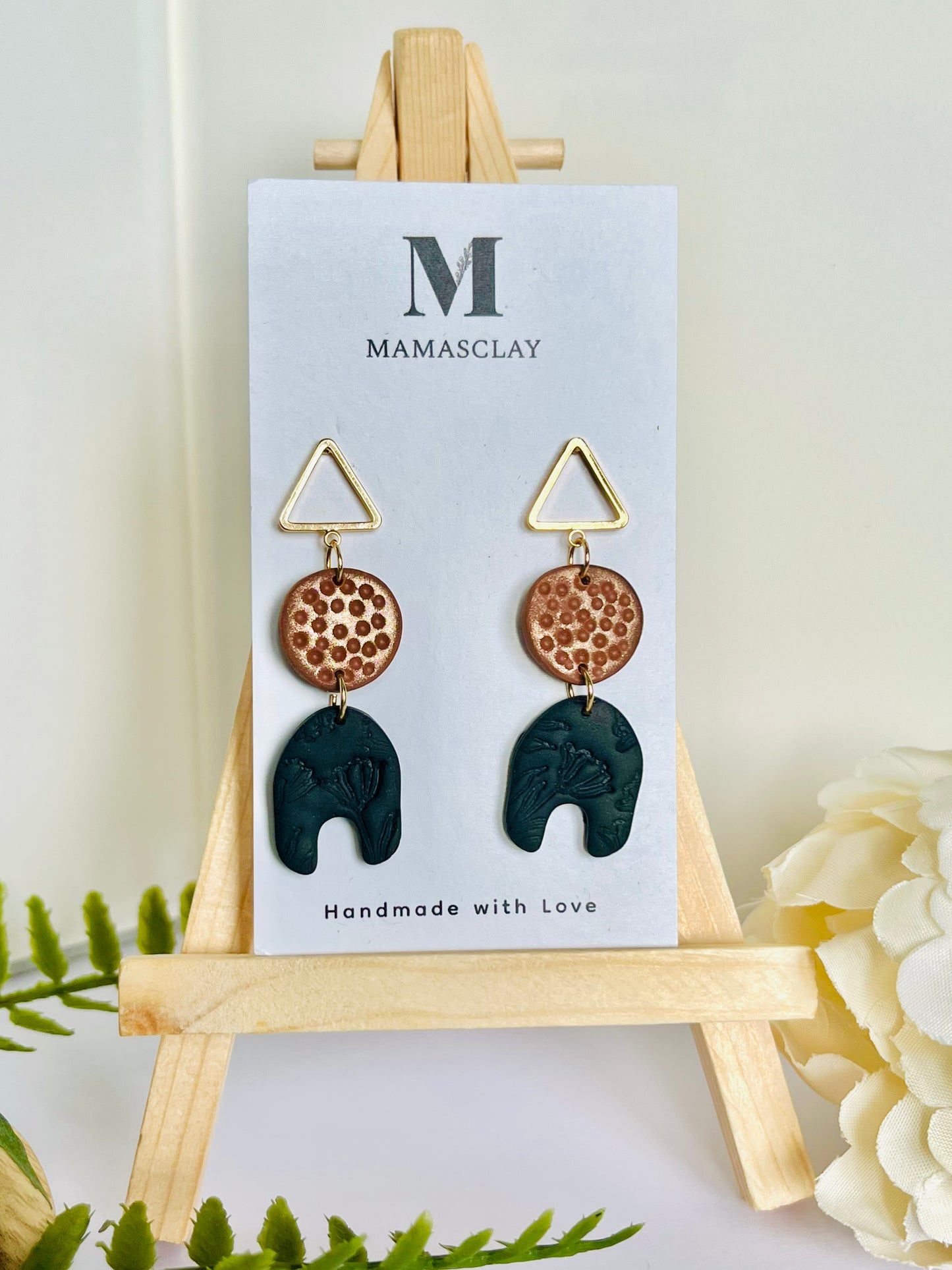 Elegant Dangles with Flower Print
