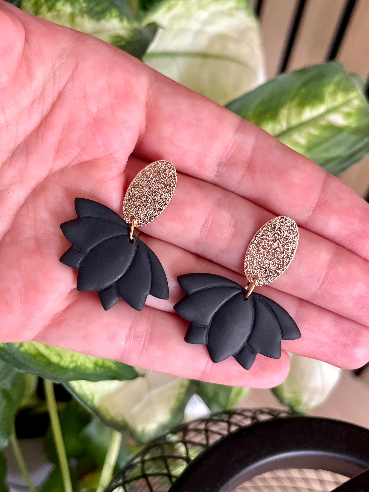 Lotus Flower Earrings