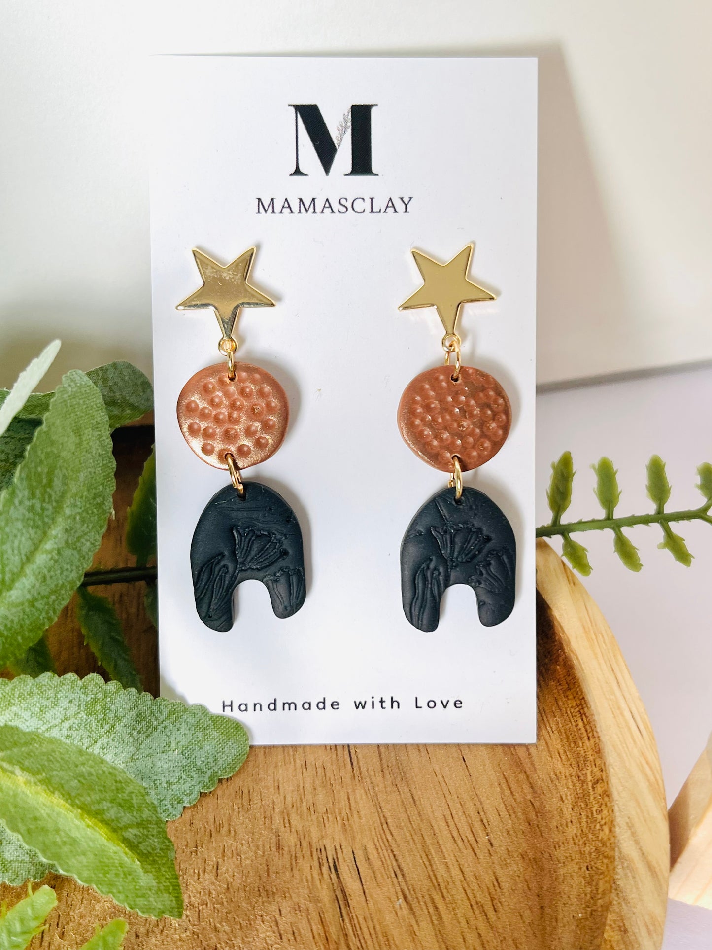Elegant Dangles with Flower Print