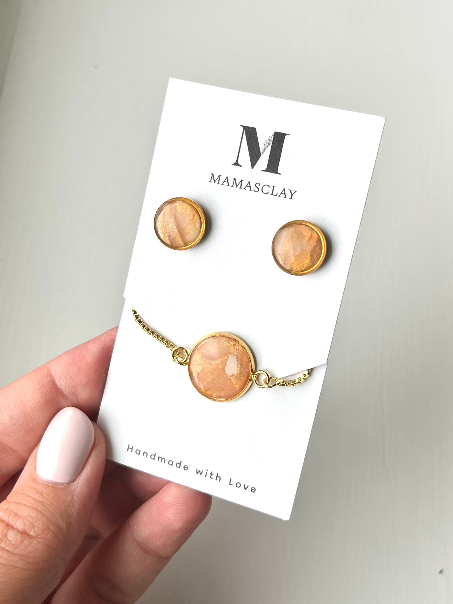 Bracelet and Studs Set