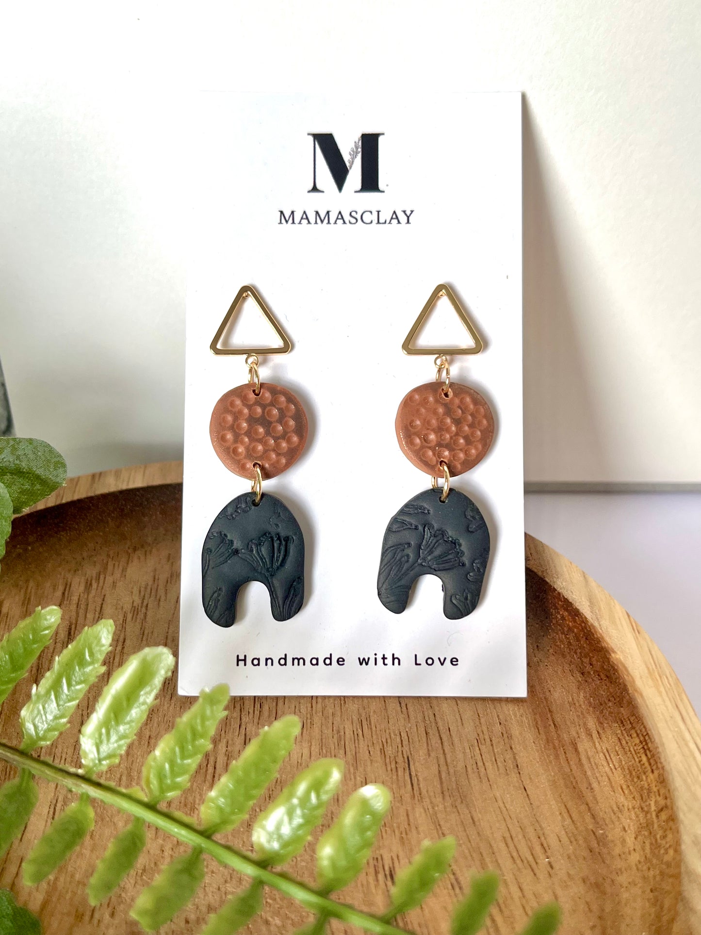 Elegant Dangles with Flower Print