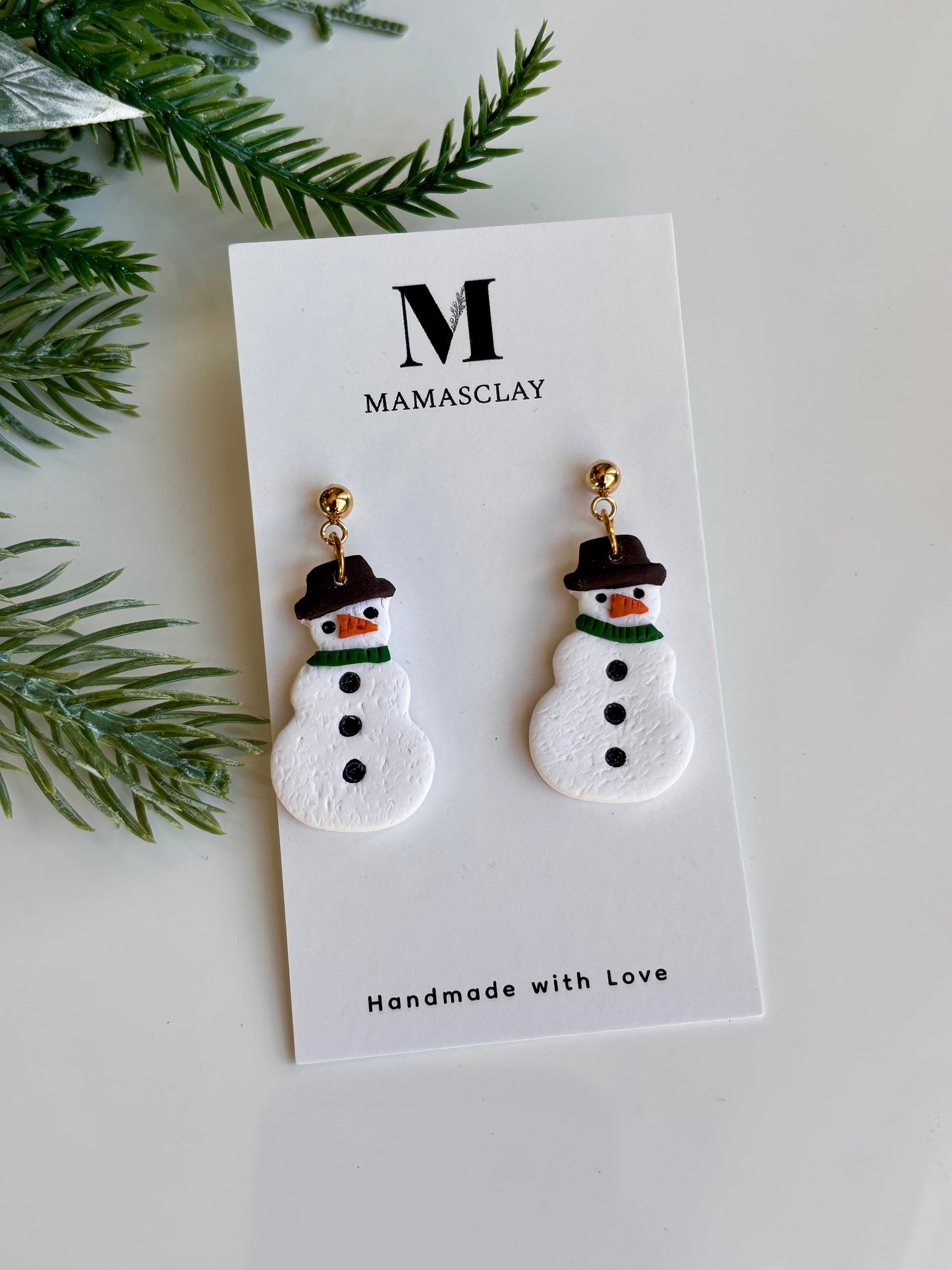 Snowman Earrings