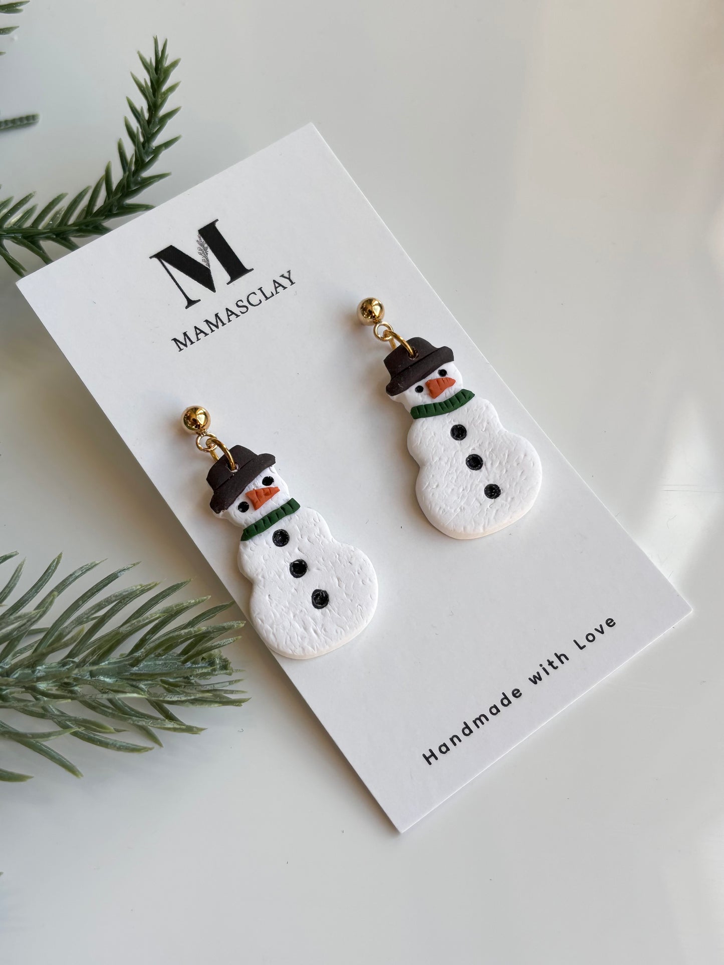 Snowman Earrings