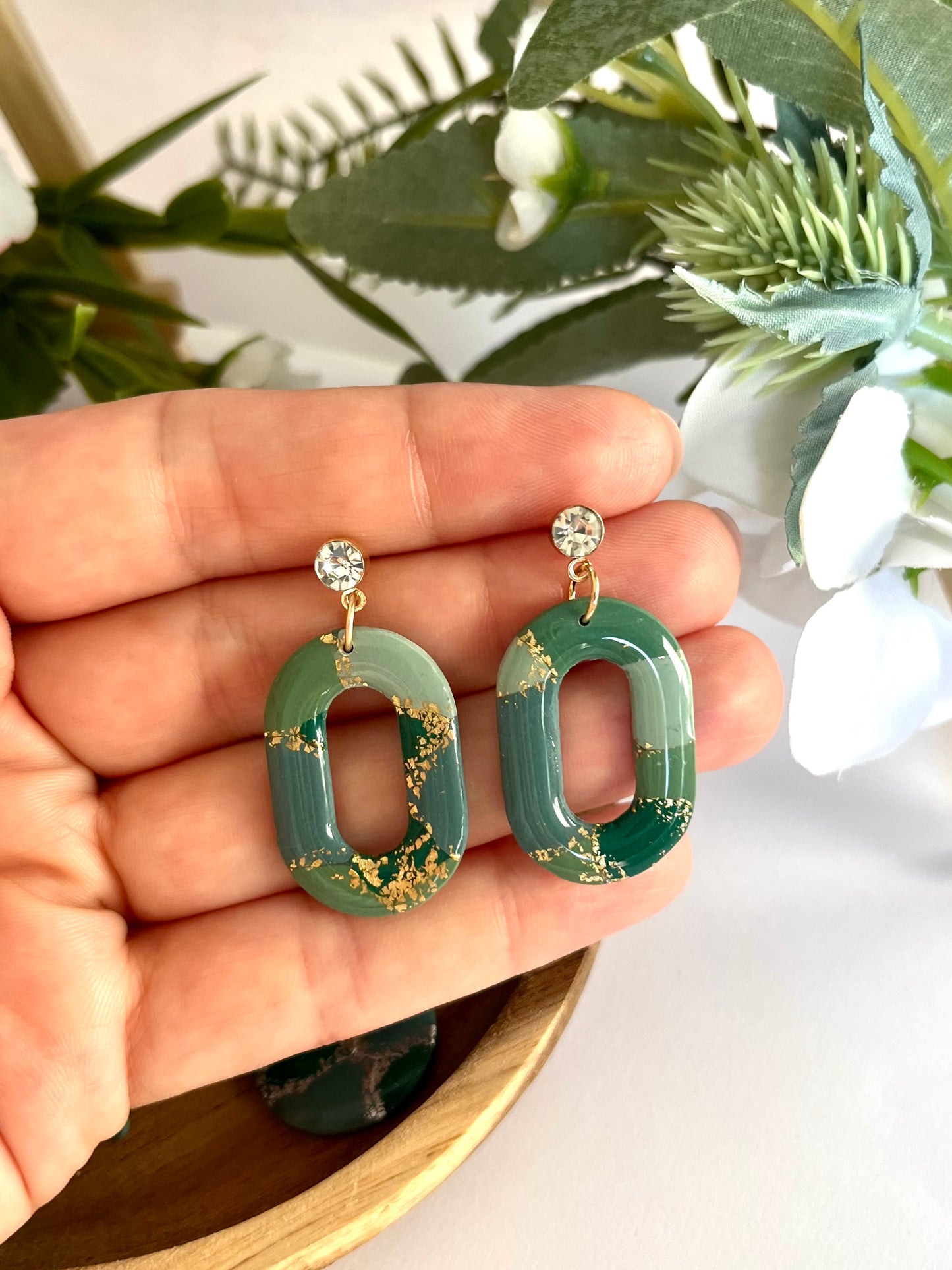 Green Shades Earrings