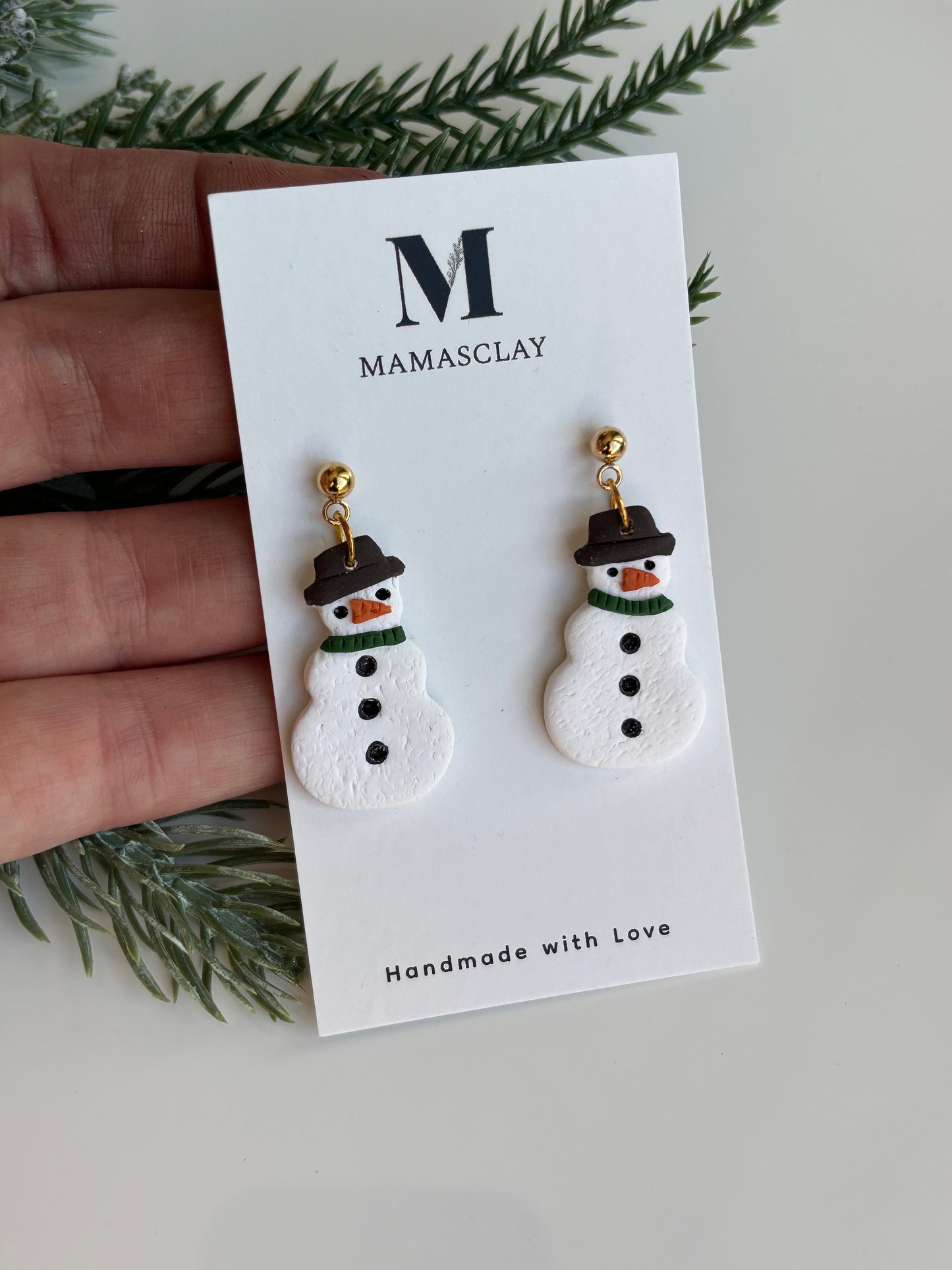 Snowman Earrings