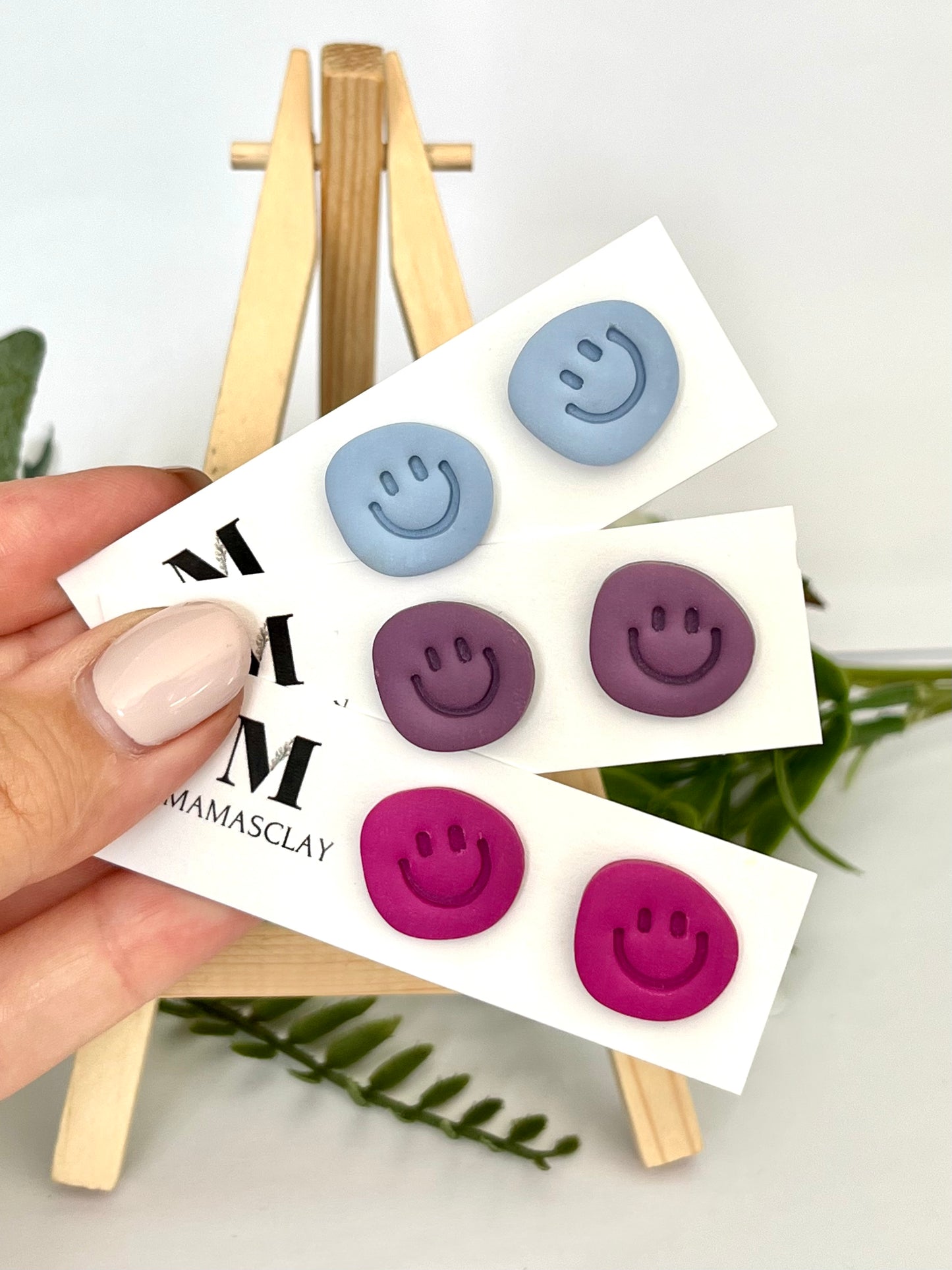 Smiley Face Studs