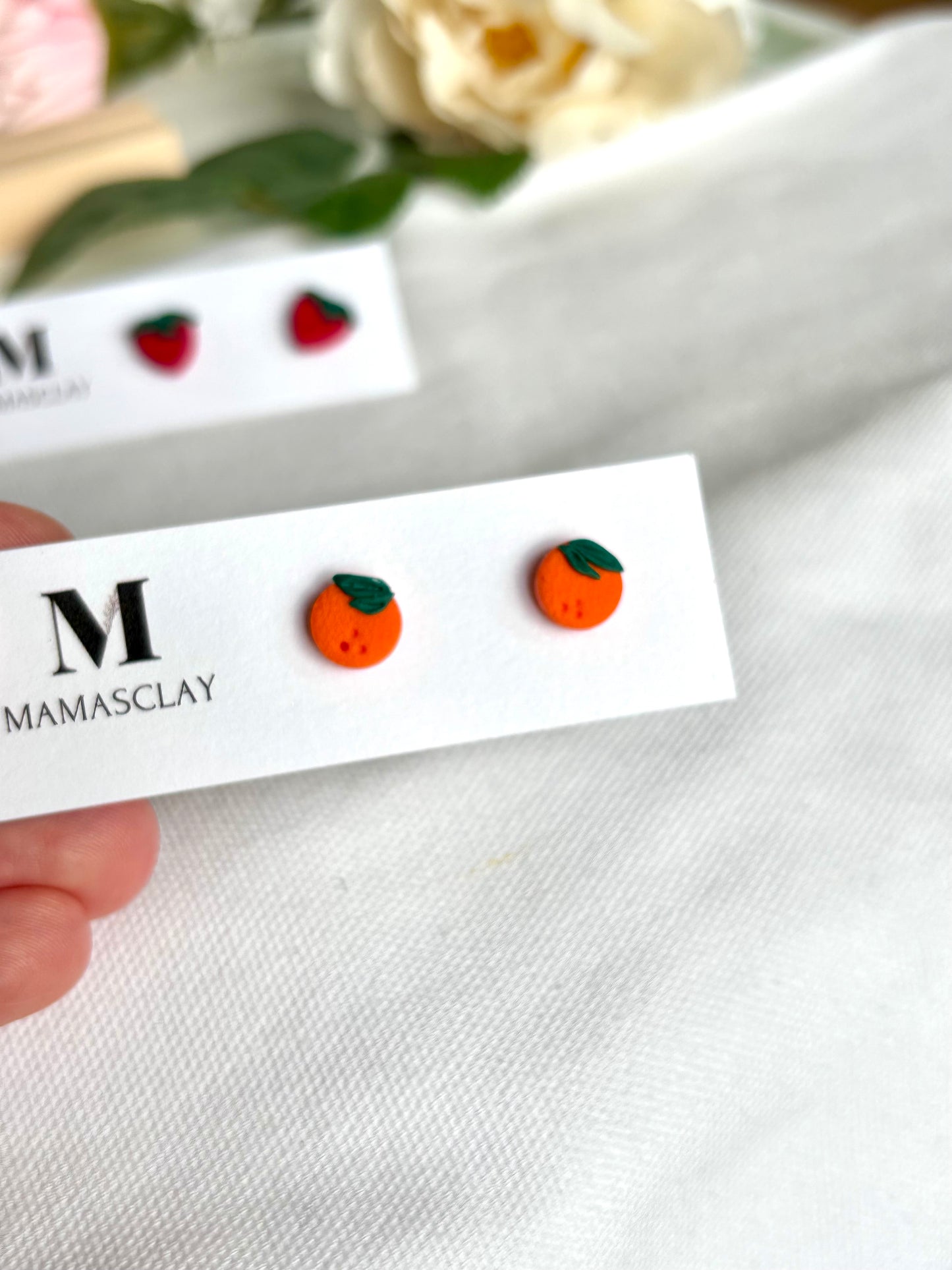 Strawberry and Orange Studs