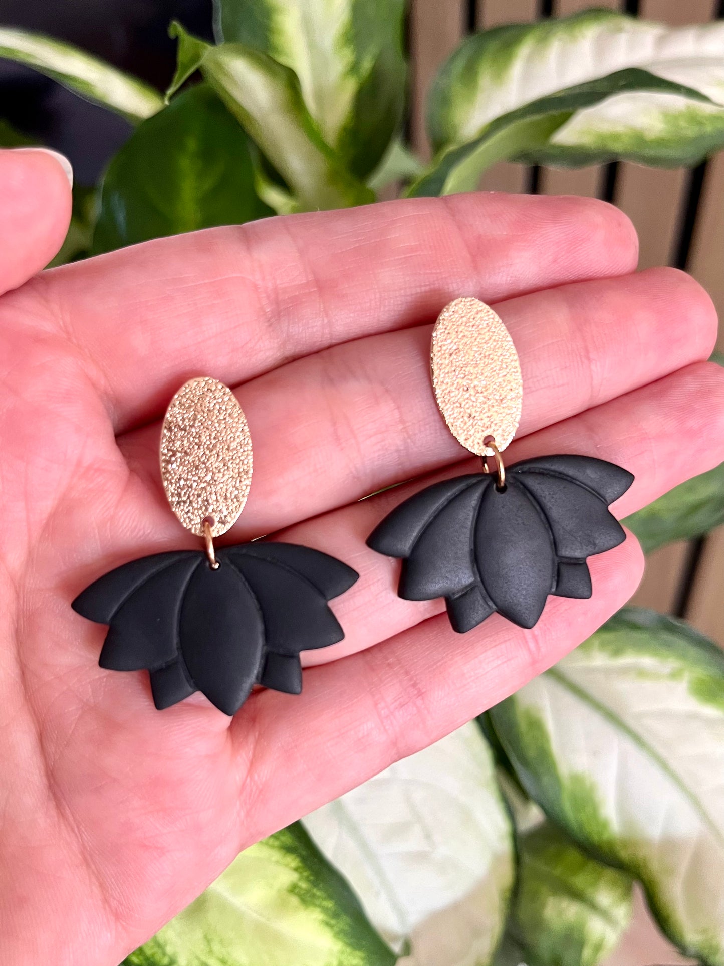 Lotus Flower Earrings