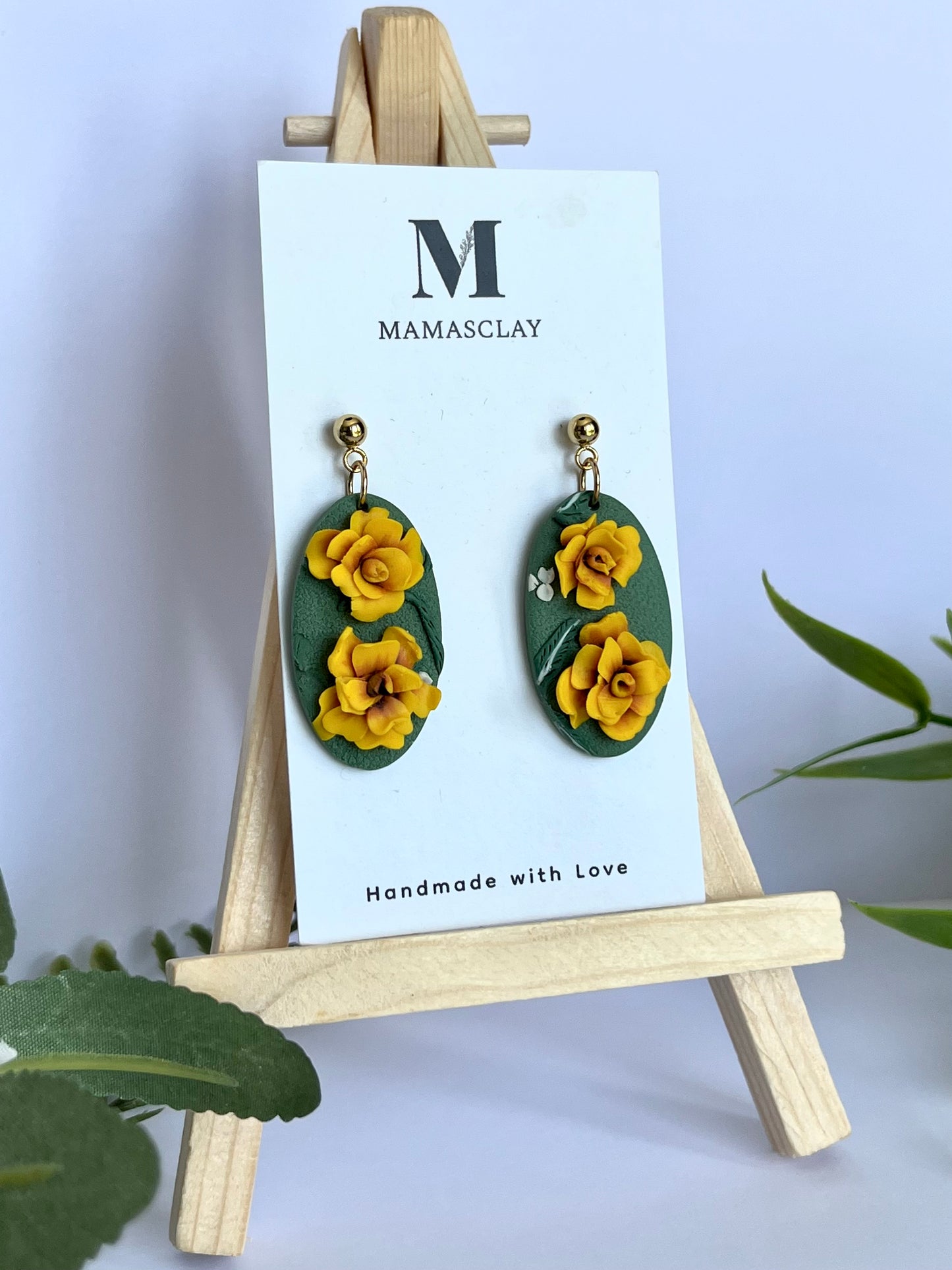 Marigold Oval Drop Earrings