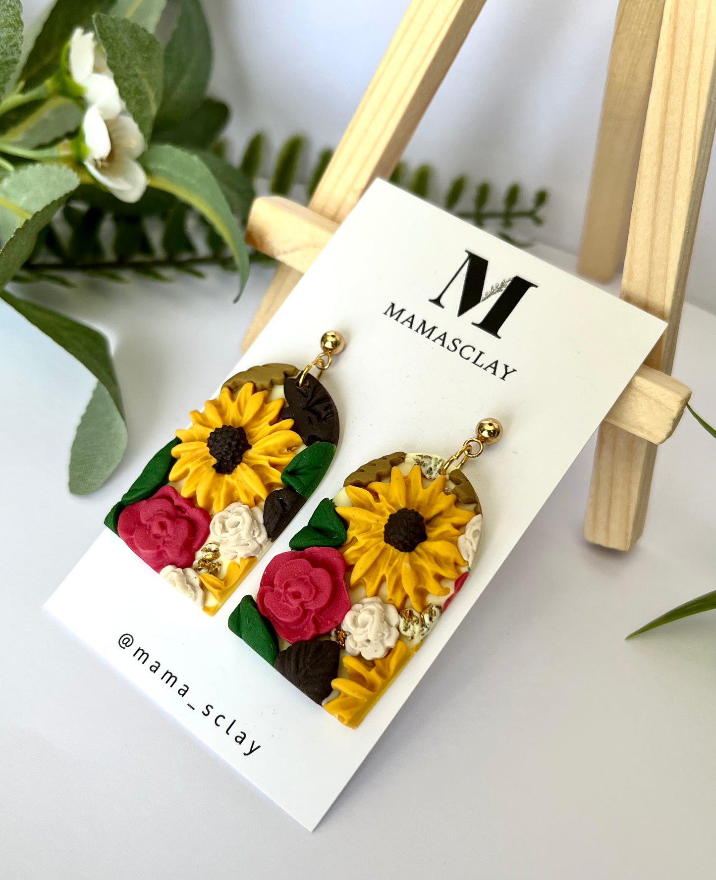 3D Summer Flower Earrings